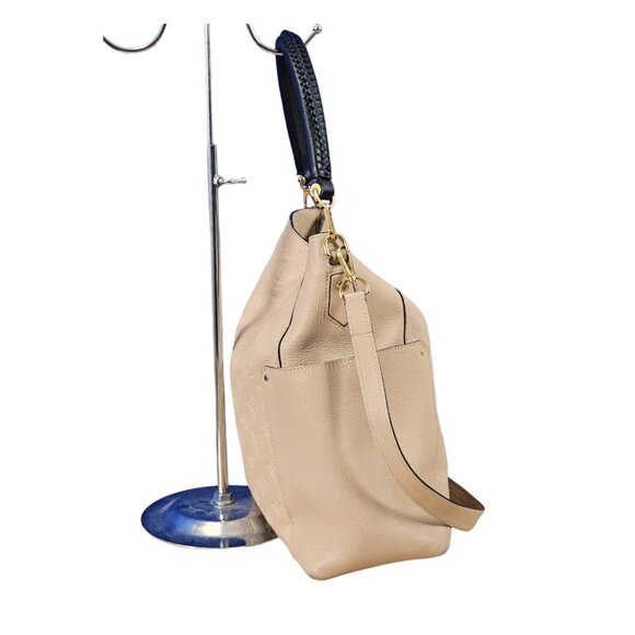 LOUIS VUITTON Bagatelle Empreinte Leather Dune Hobo Tote Shoulder Beige XL - Picture 7 of 16